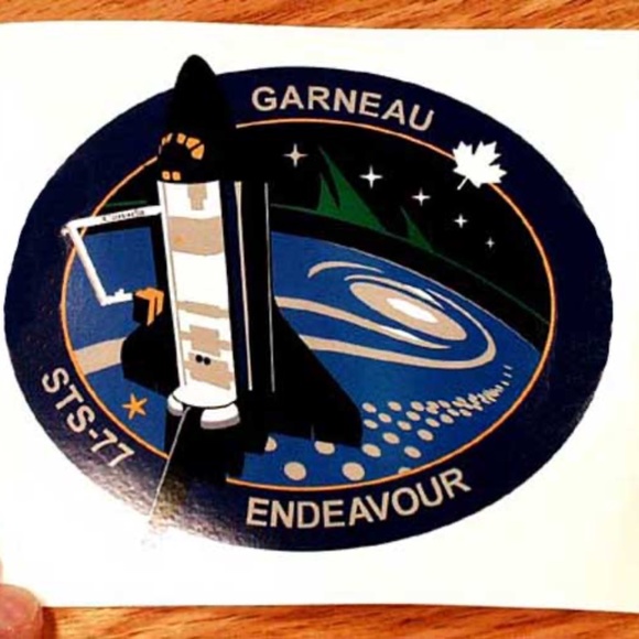 MARC GARNEAU 1996 STS-77 ASTRONAUT HIS PERSONAL STICKER, OFFICIAL FULL COLOUR - Picture 1 of 1